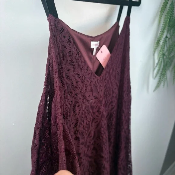 Xhilaration Dress or long top. Long sleeve. Cold shoulder. Merlot colour . XXL - Picture 3 of 14